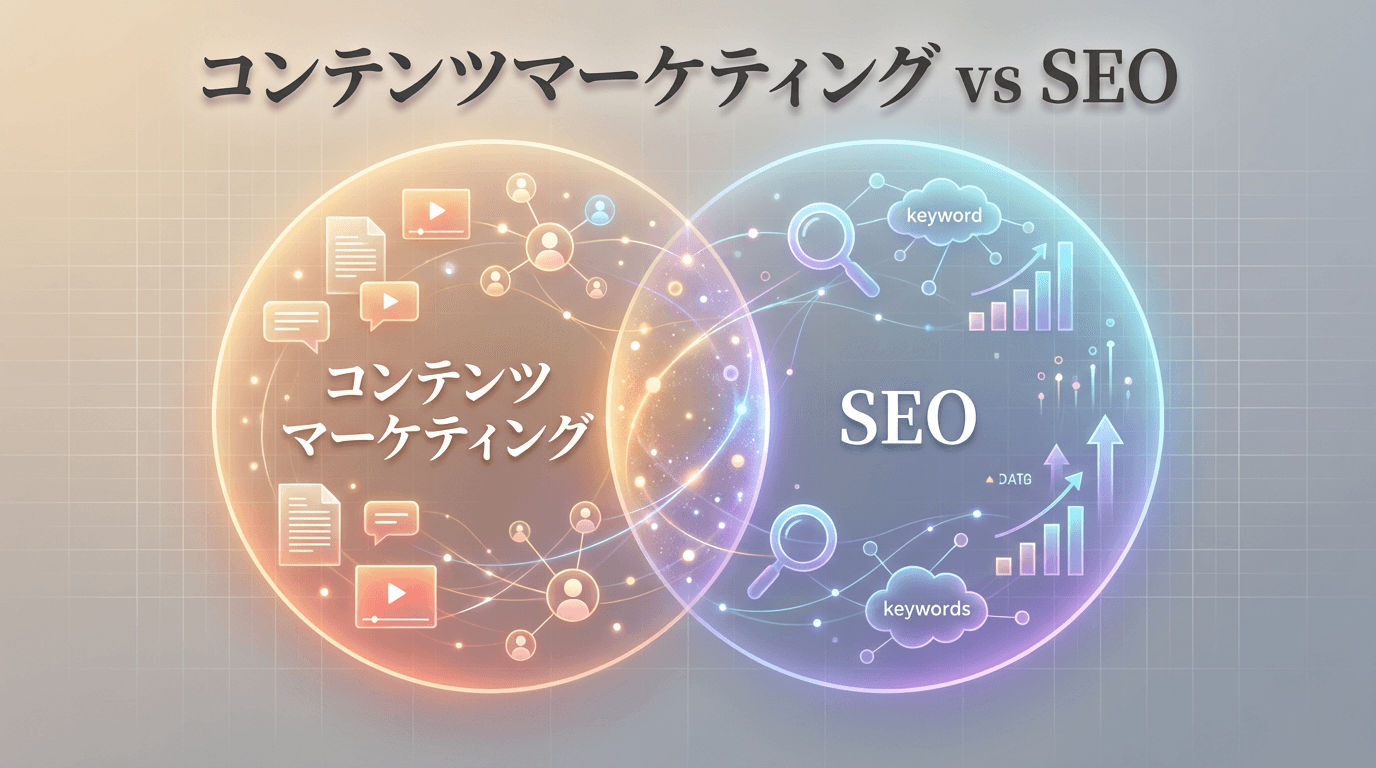 コンテンツマーケティングとSEOの違い|両方活かす戦略の立て方