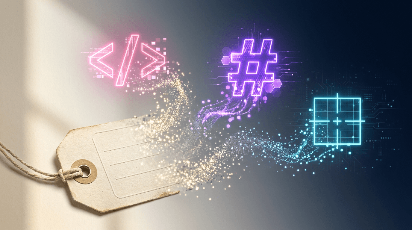 タグとは？HTML・SNS・マーケで使われる意味の違いを解説